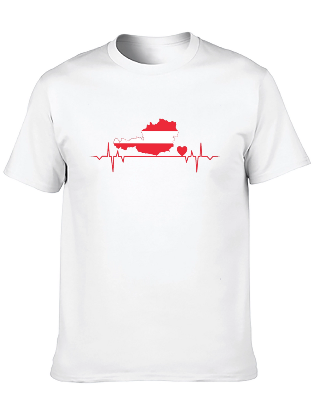 Austria Heartbeat T-Shirt - Show Your Love!