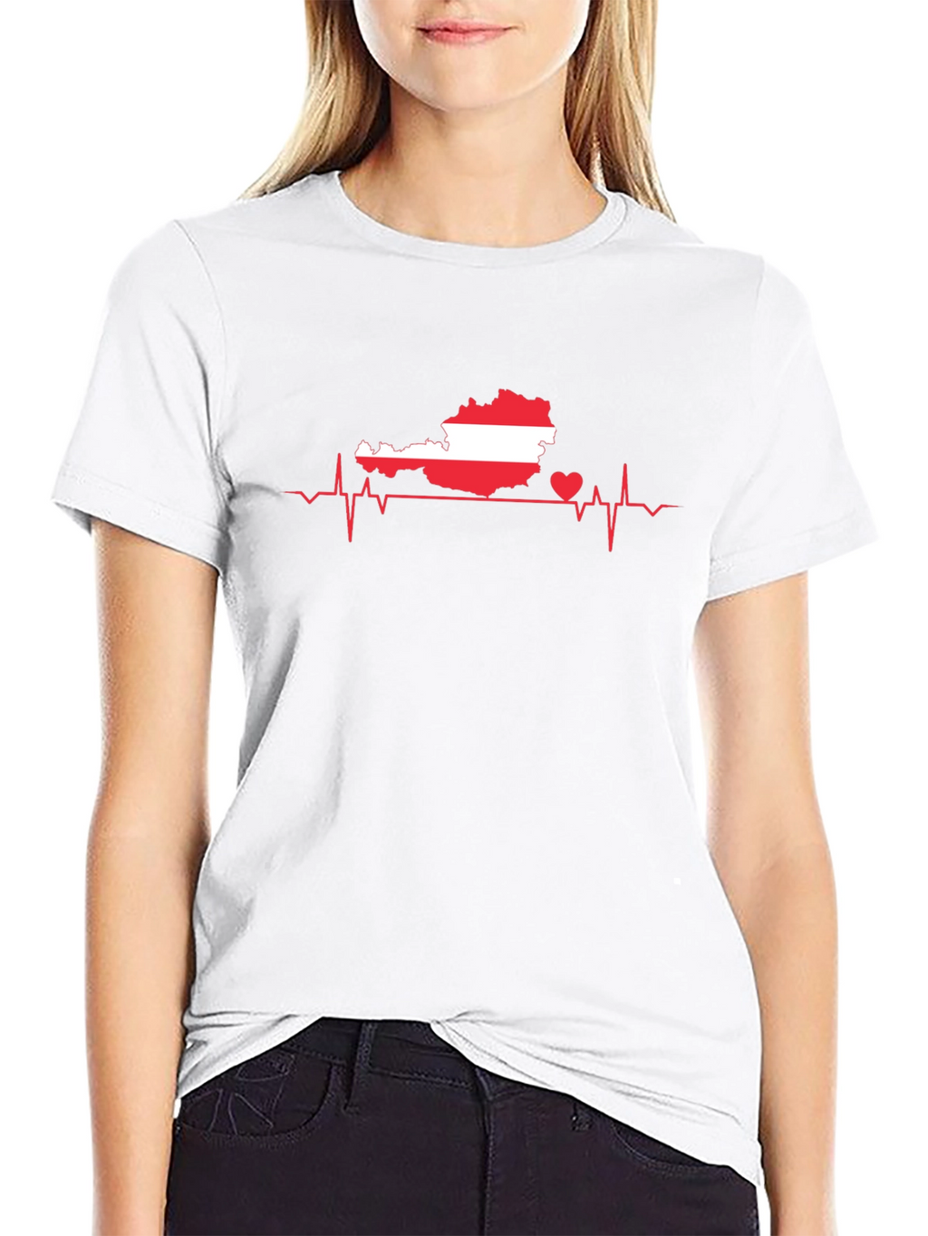 Austria Heartbeat T-Shirt - Show Your Love!