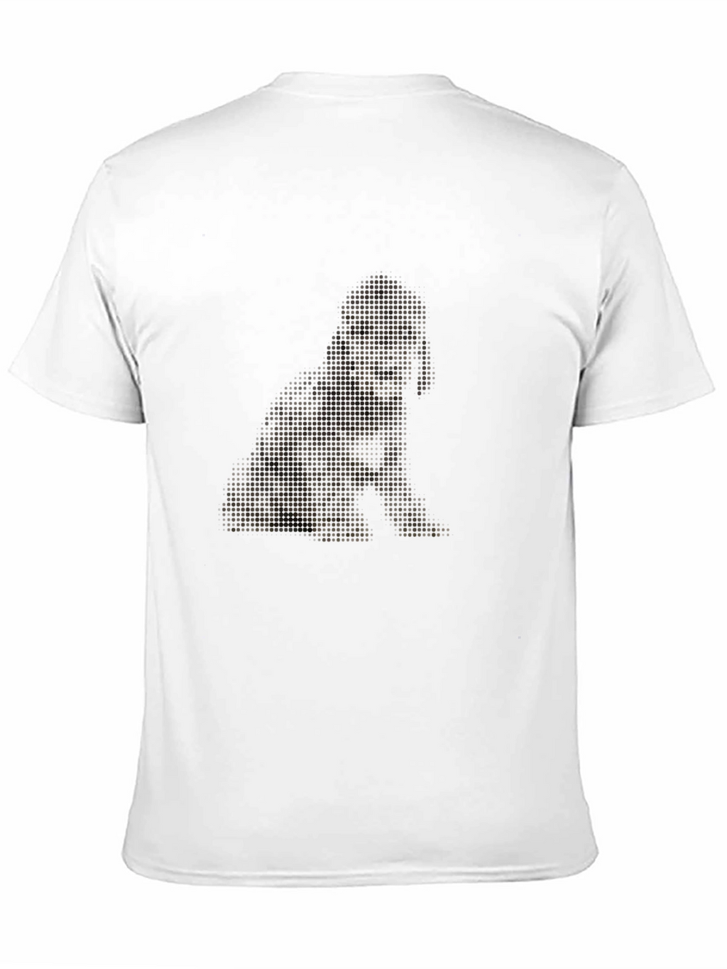 Dog Pixel Art Black T-Shirt