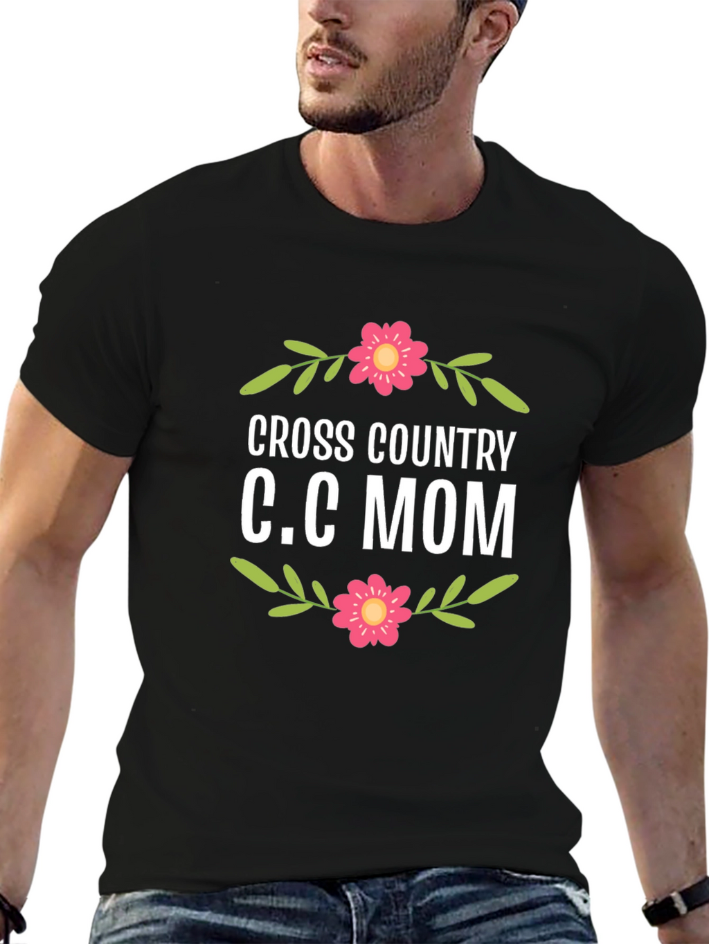 Cross Country C.C. Mom Graphic T-Shirt