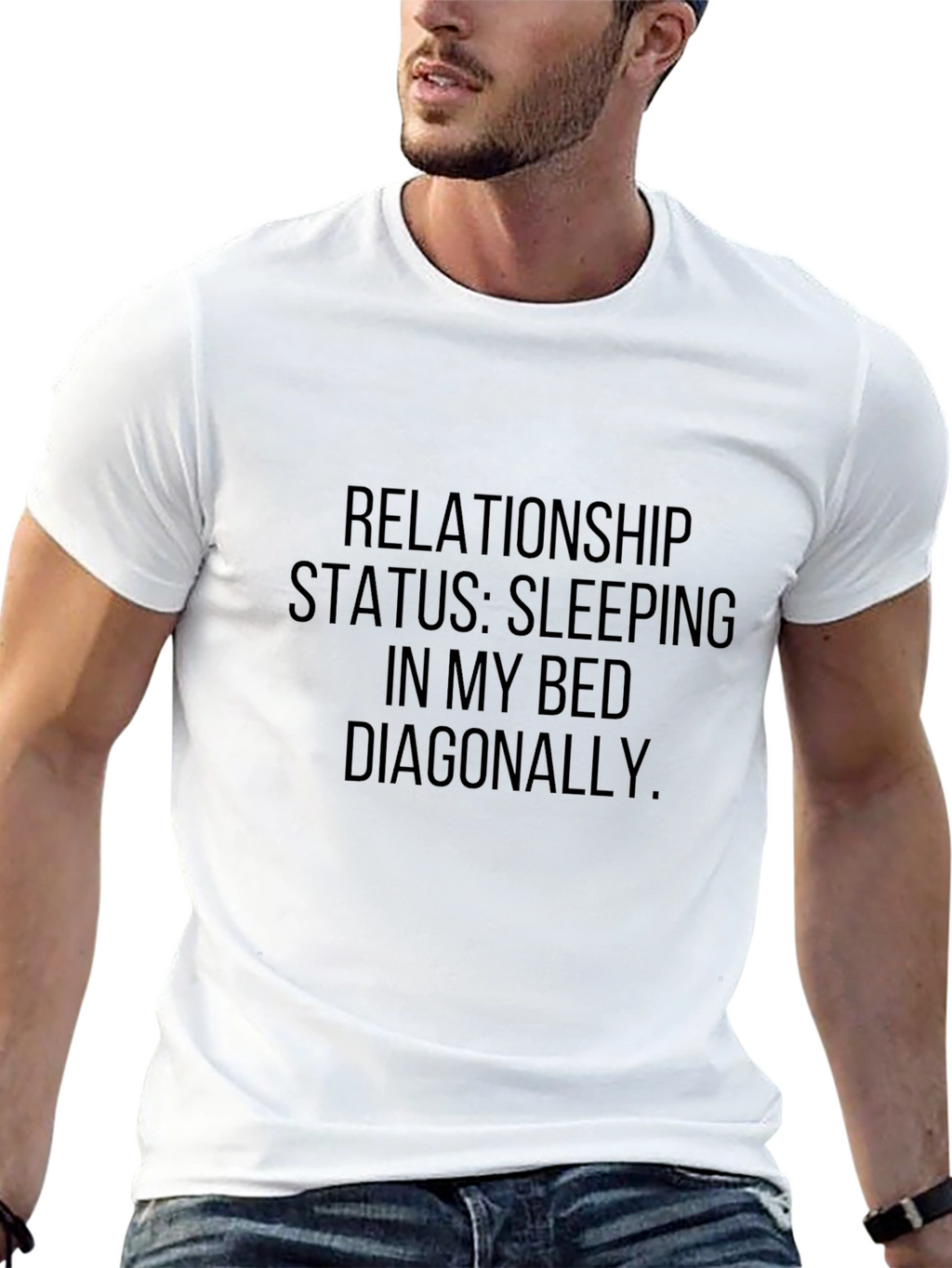Relationship Status Sleeping in My Bed T-Shirt