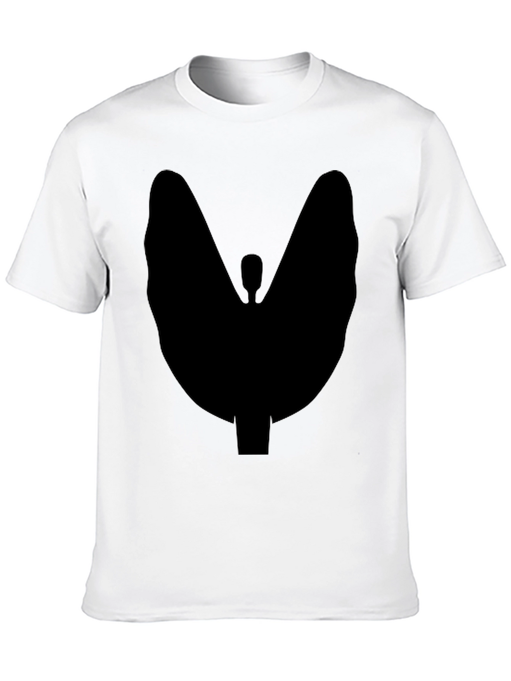 Abstract Silhouette Graphic Tee - Modern Casual Style