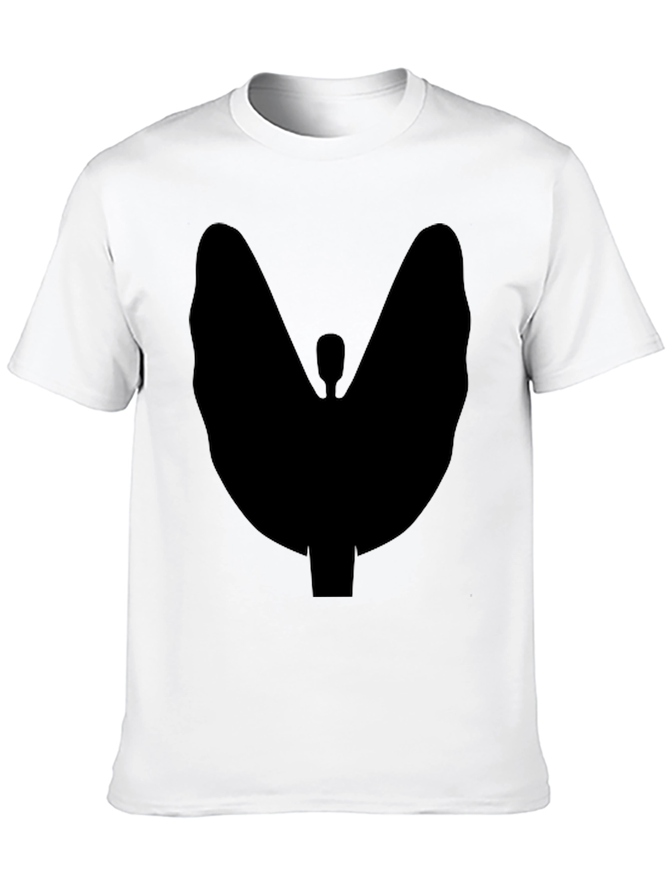 Abstract Silhouette Graphic Tee - Modern Casual Style