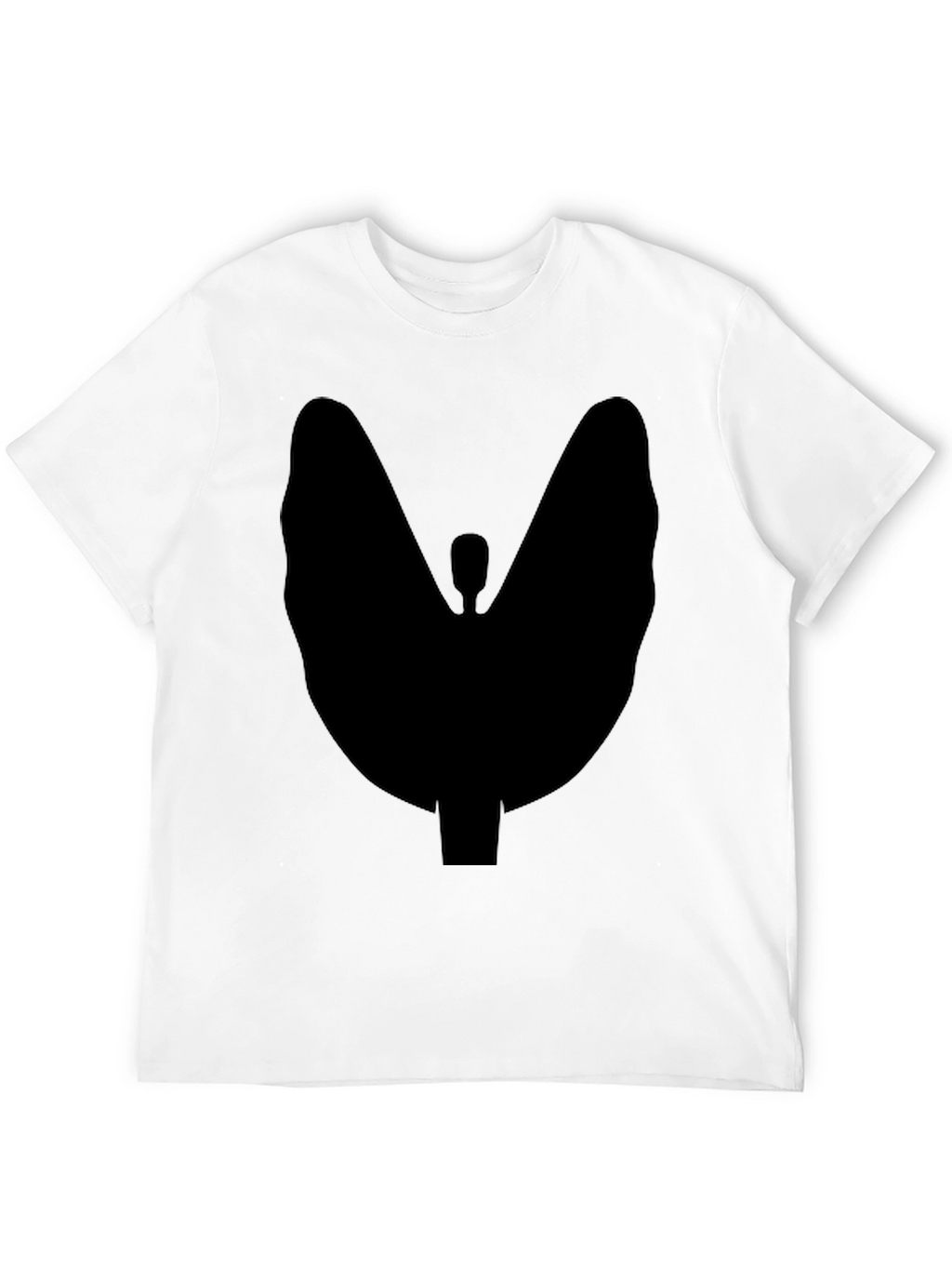 Abstract Silhouette Graphic Tee - Modern Casual Style
