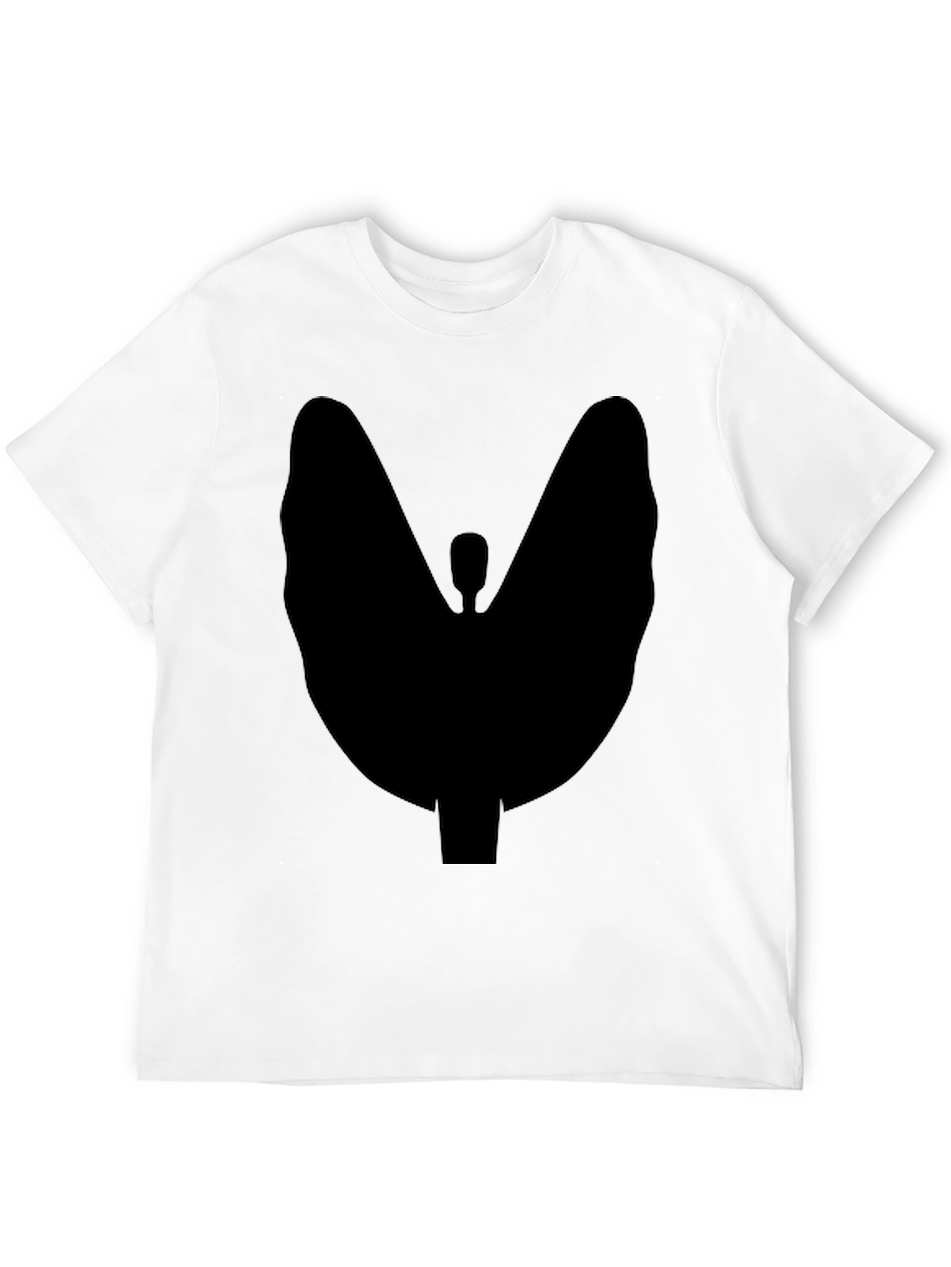 Abstract Silhouette Graphic Tee - Modern Casual Style