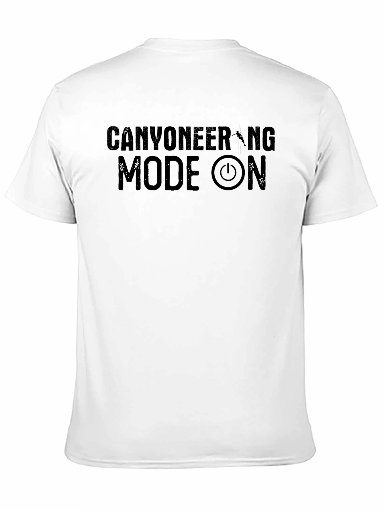 Canyoneering Mode On Black T-Shirt