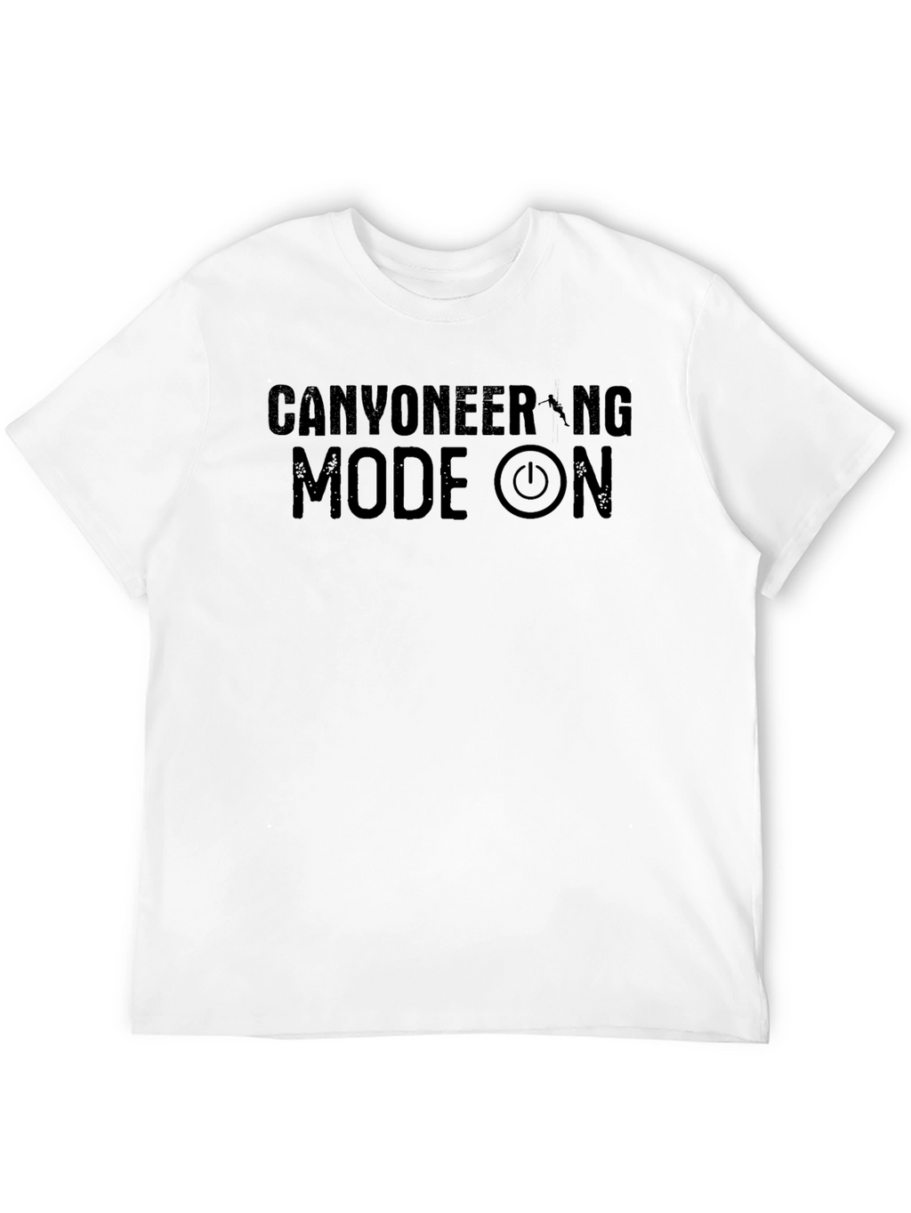 Canyoneering Mode On Black T-Shirt