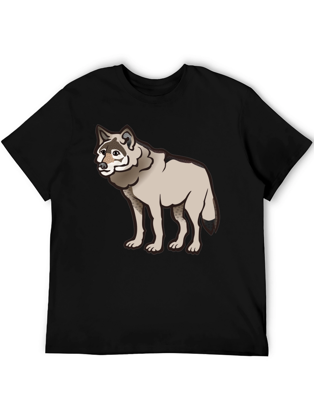Wolf Graphic Print T-Shirt