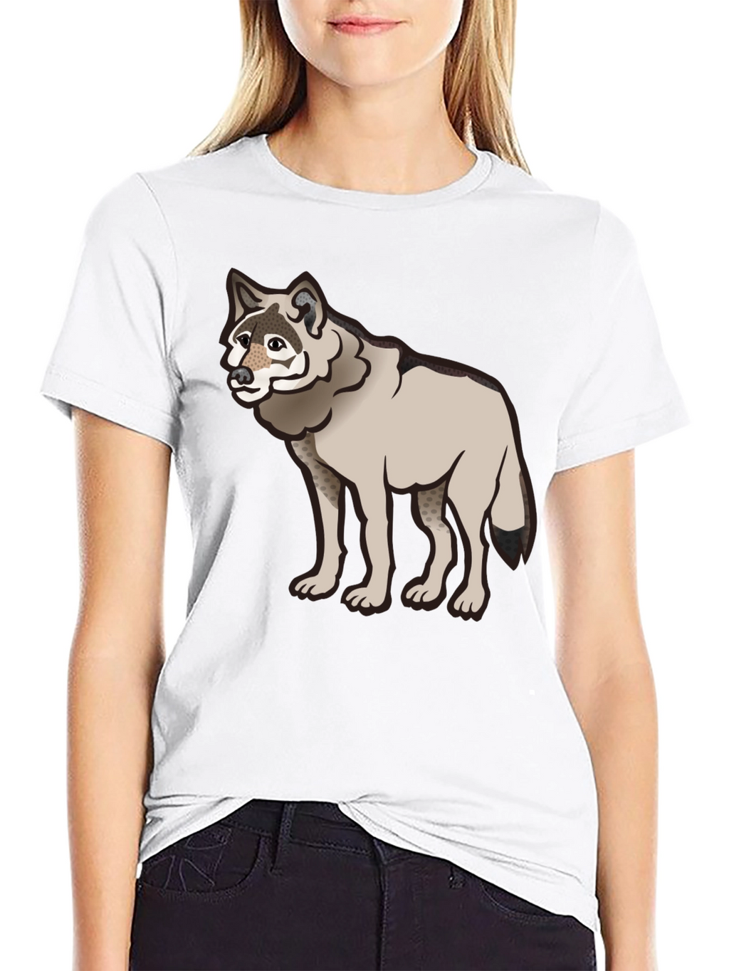 Wolf Graphic Print T-Shirt