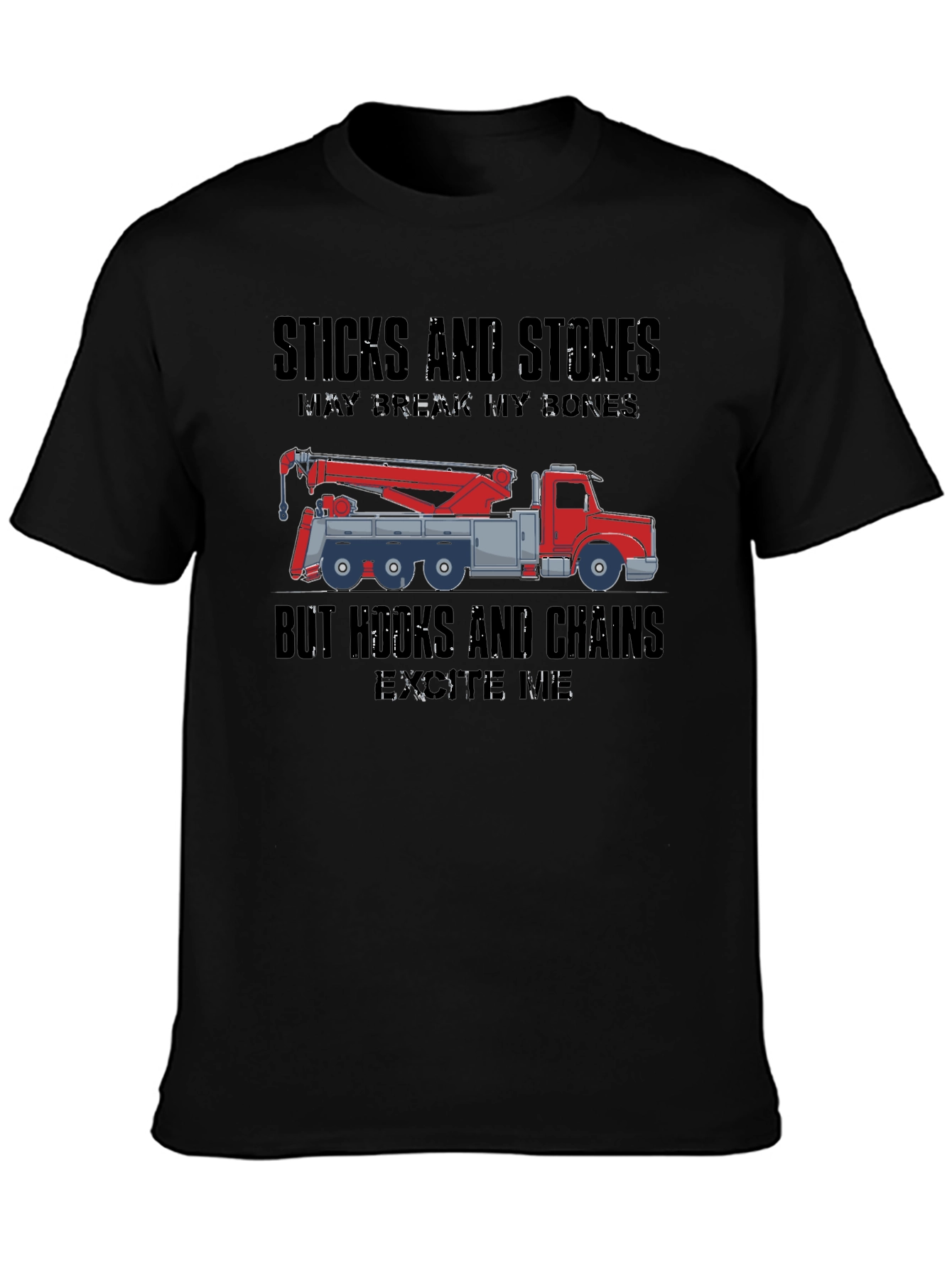 Crane Operator T-Shirt - Hooks & Chains
