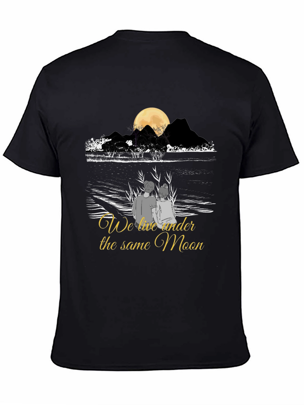 Romantic Moonlit Couple T-Shirt