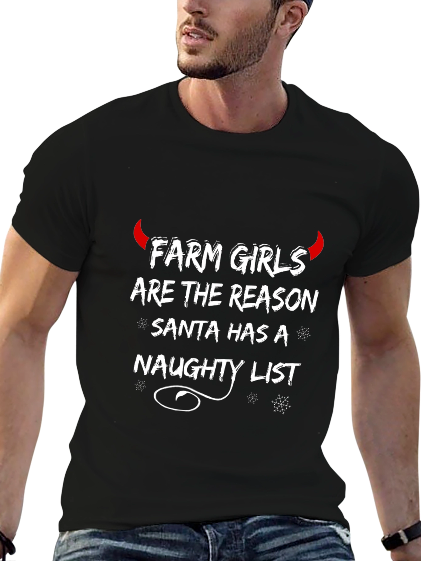 Farm Girls Naughty List Graphic Tee