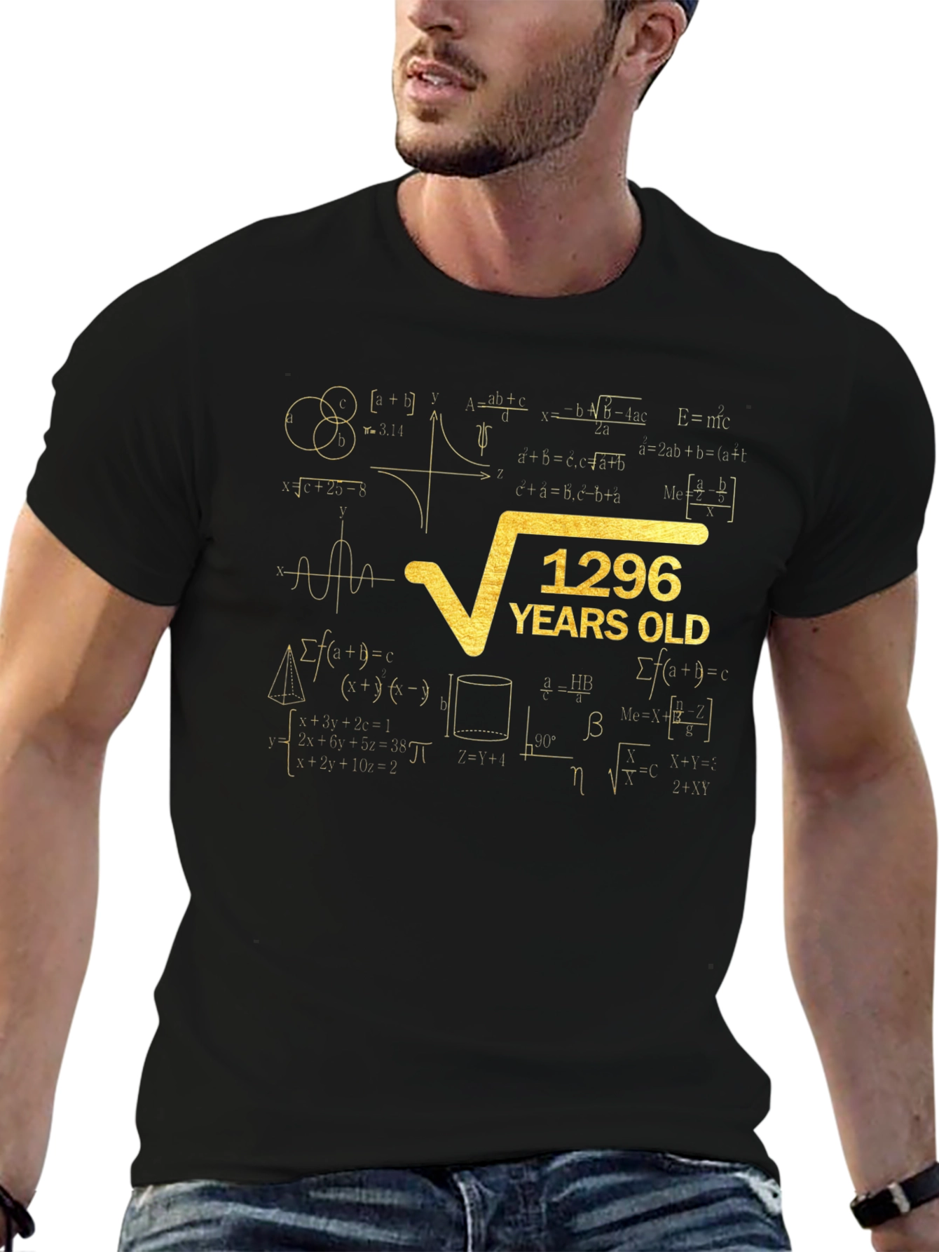 1296 Years Old Math Formula T-Shirt