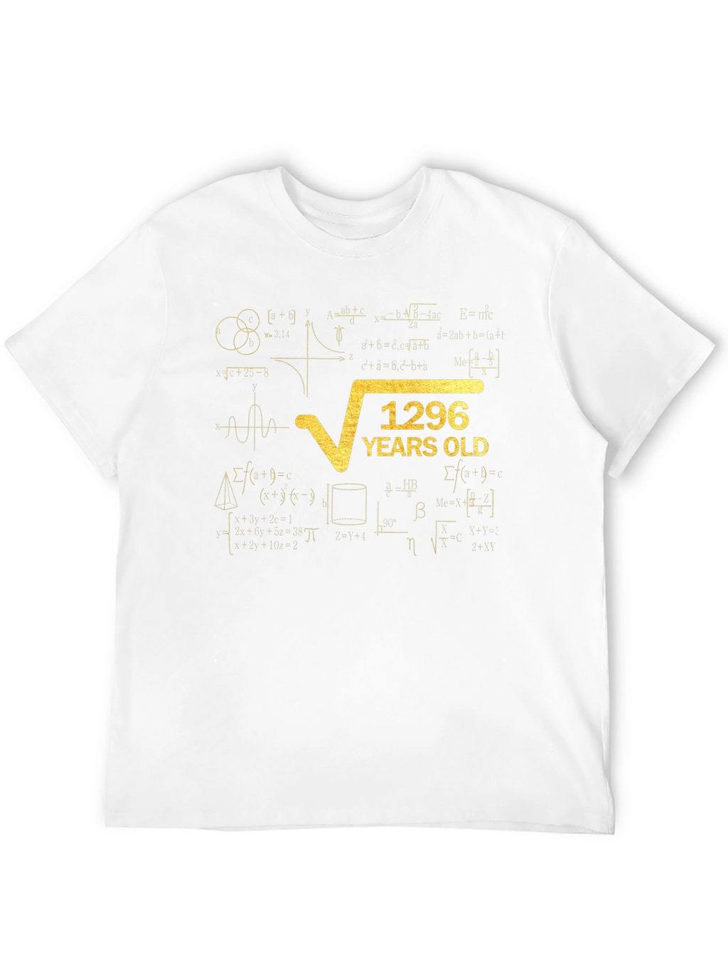 1296 Years Old Math Formula T-Shirt