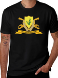 12th Cavalry Regiment Black T-Shirt