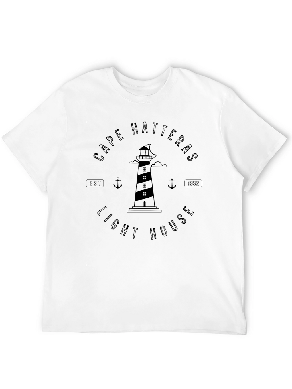 Cape Hatteras Lighthouse Graphic Tee - Black
