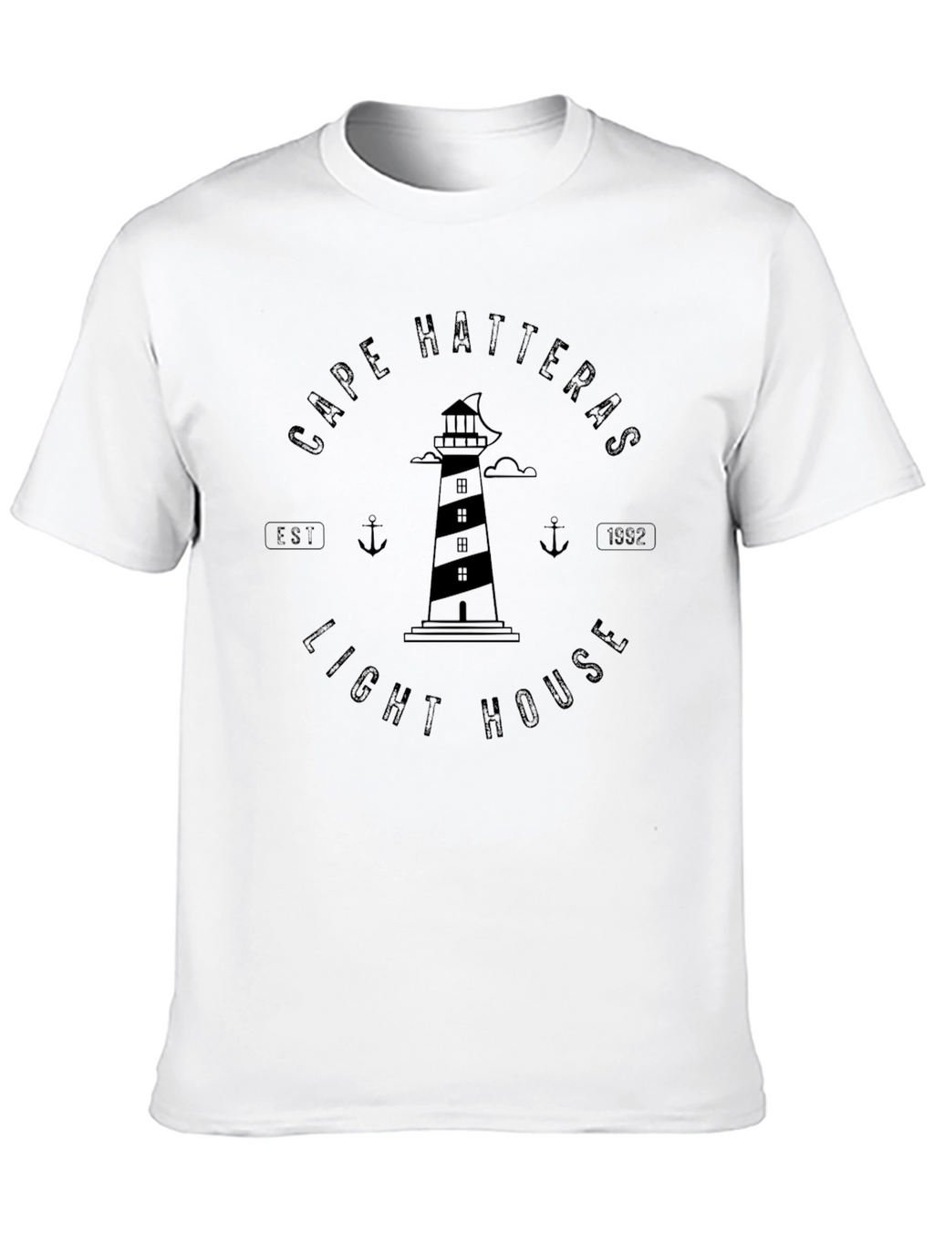 Cape Hatteras Lighthouse Graphic Tee - Black