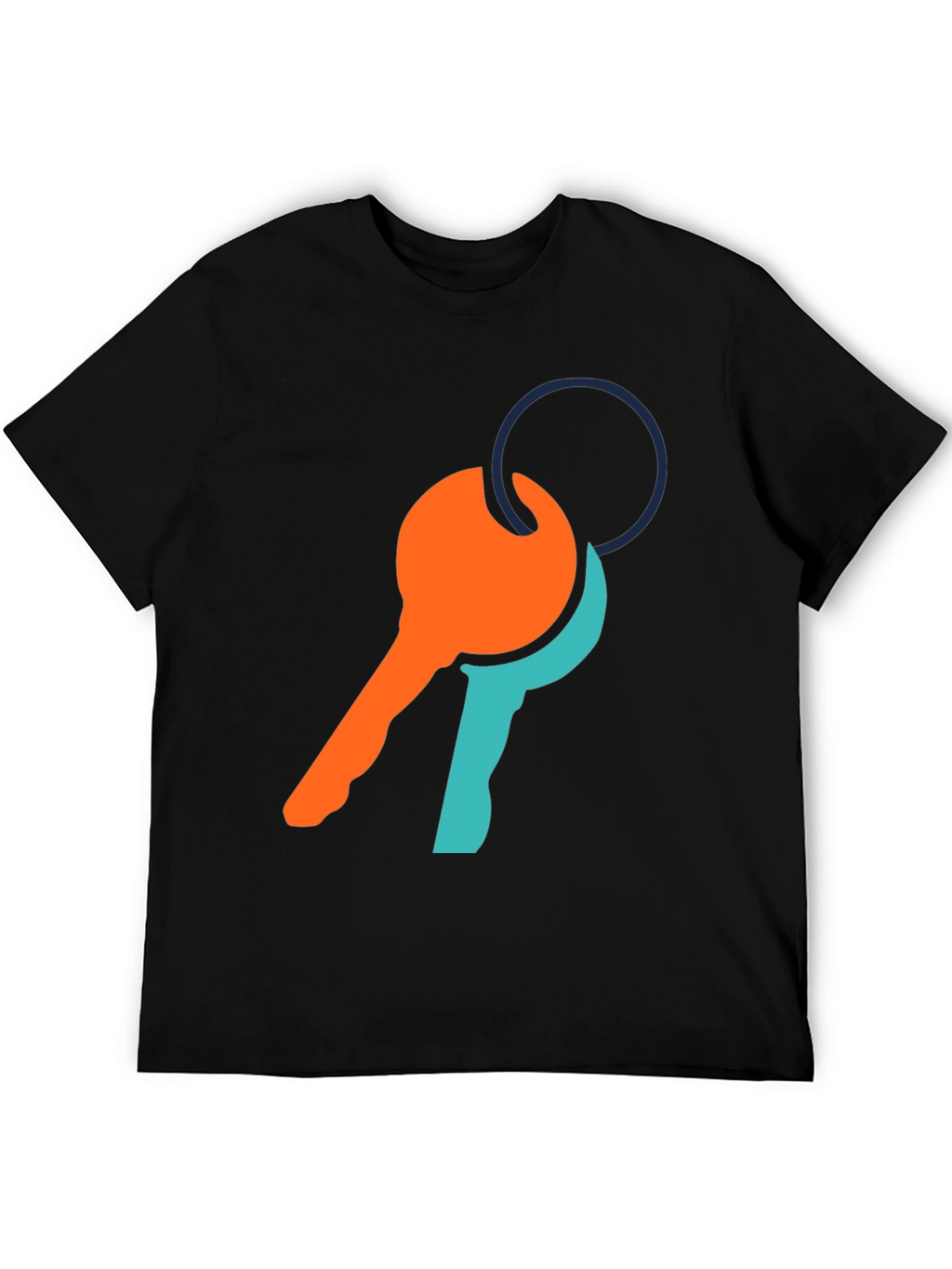 Modern Key Graphic Tee - Casual Comfort