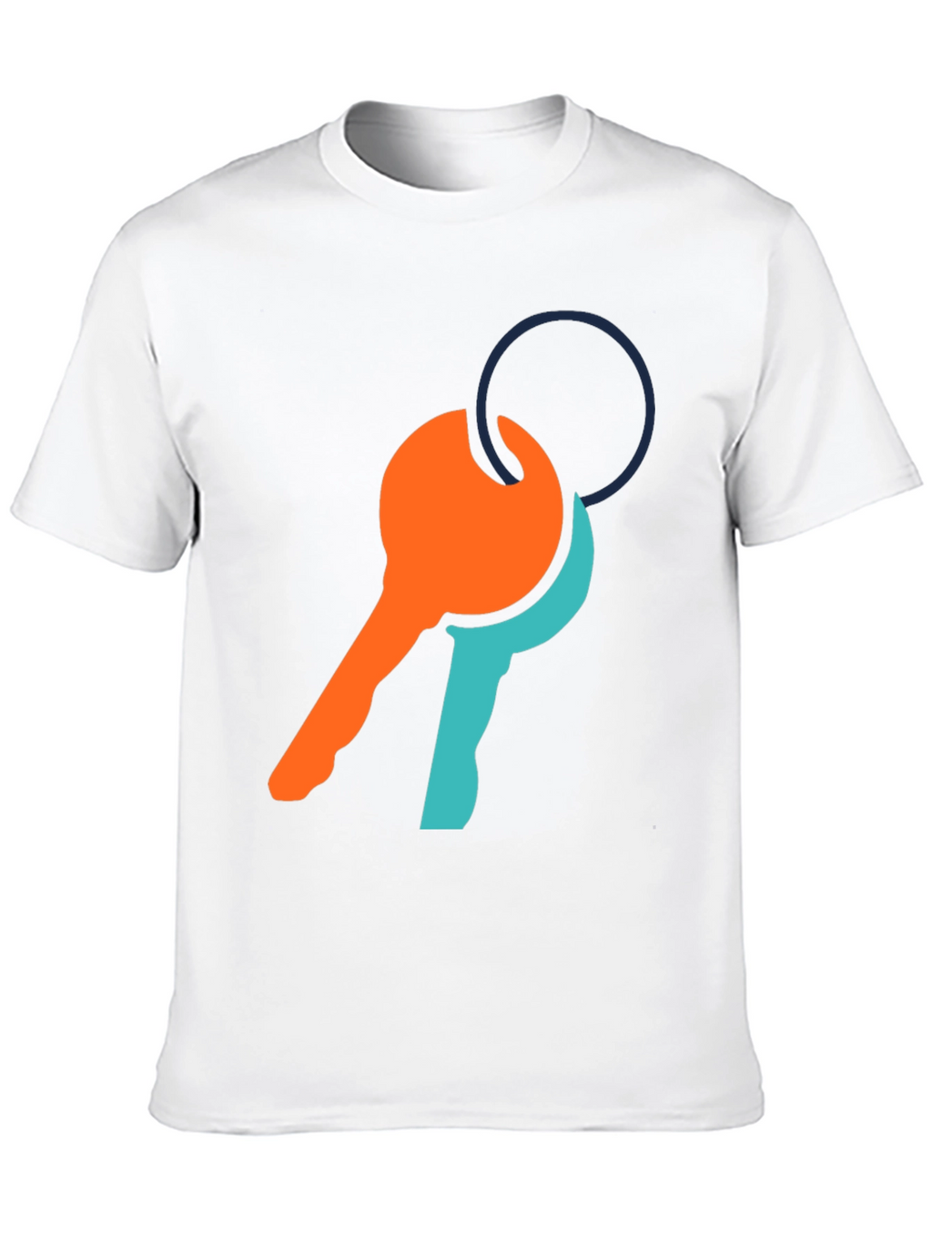 Modern Key Graphic Tee - Casual Comfort