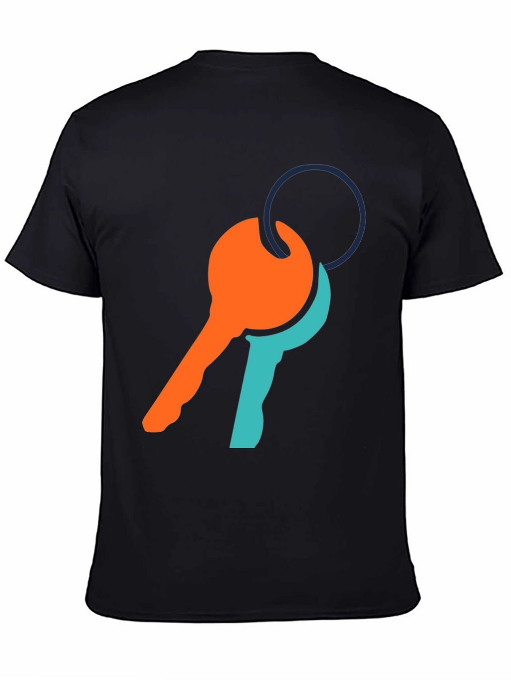 Modern Key Graphic Tee - Casual Comfort
