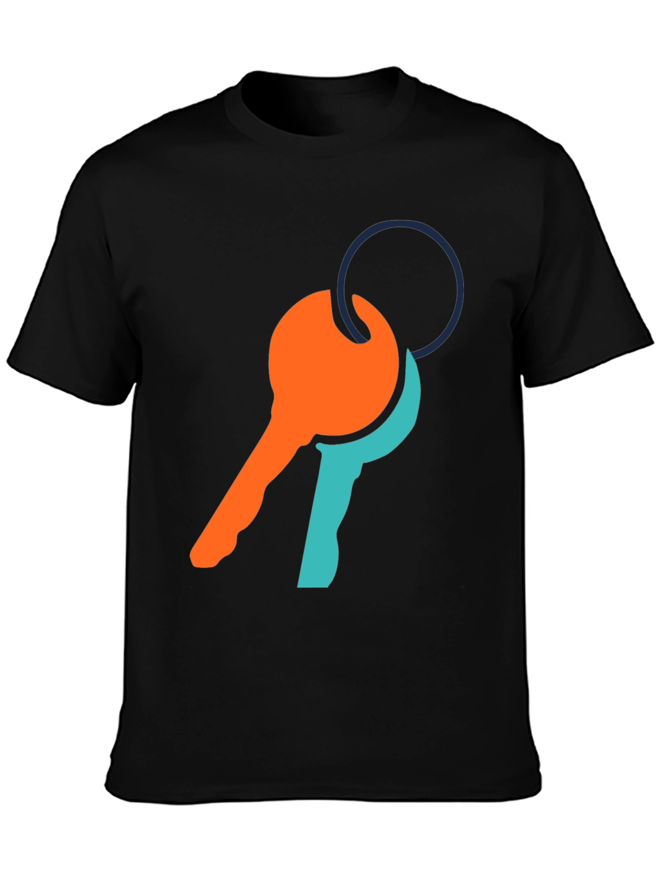Modern Key Graphic Tee - Casual Comfort