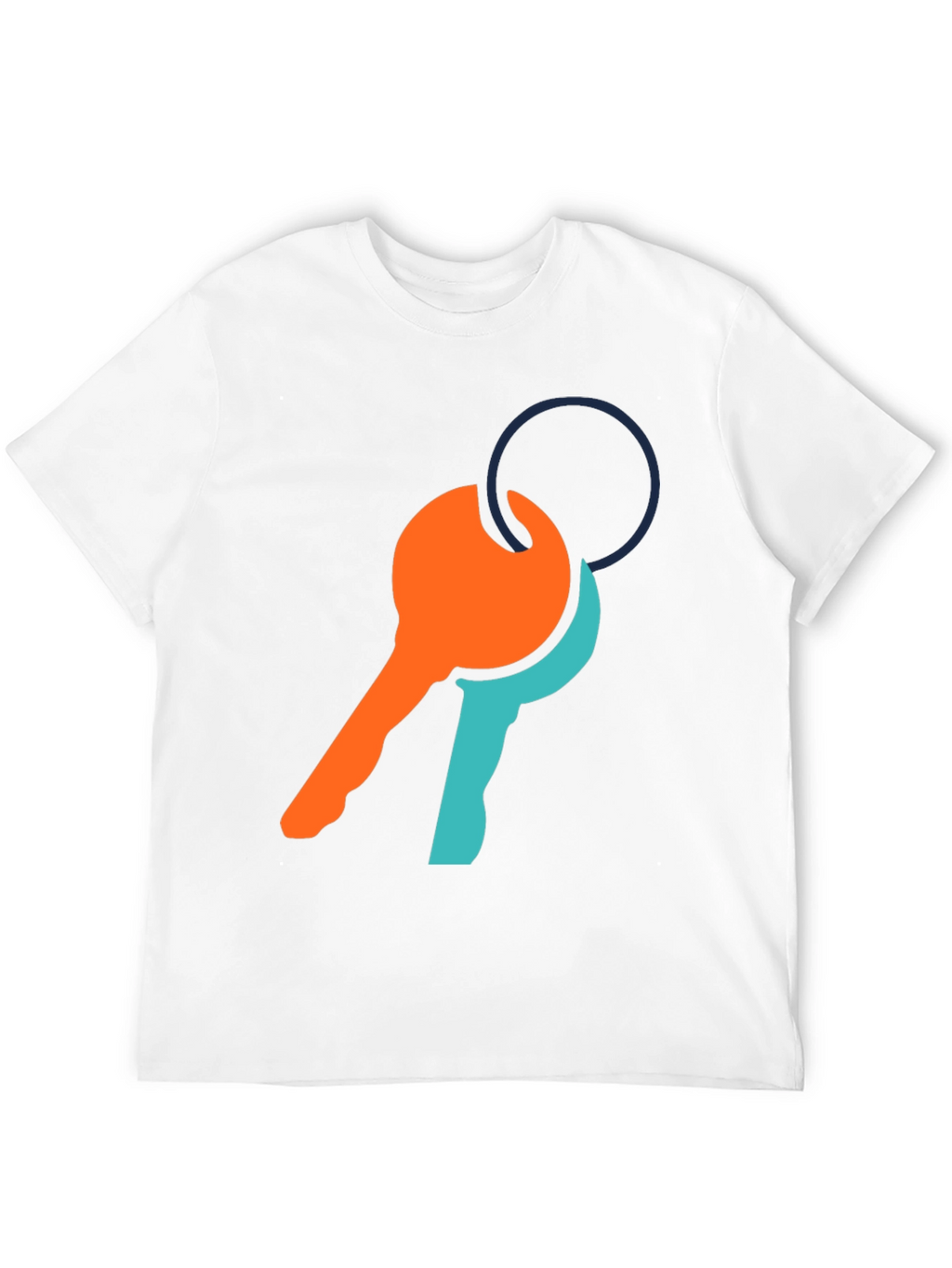 Modern Key Graphic Tee - Casual Comfort