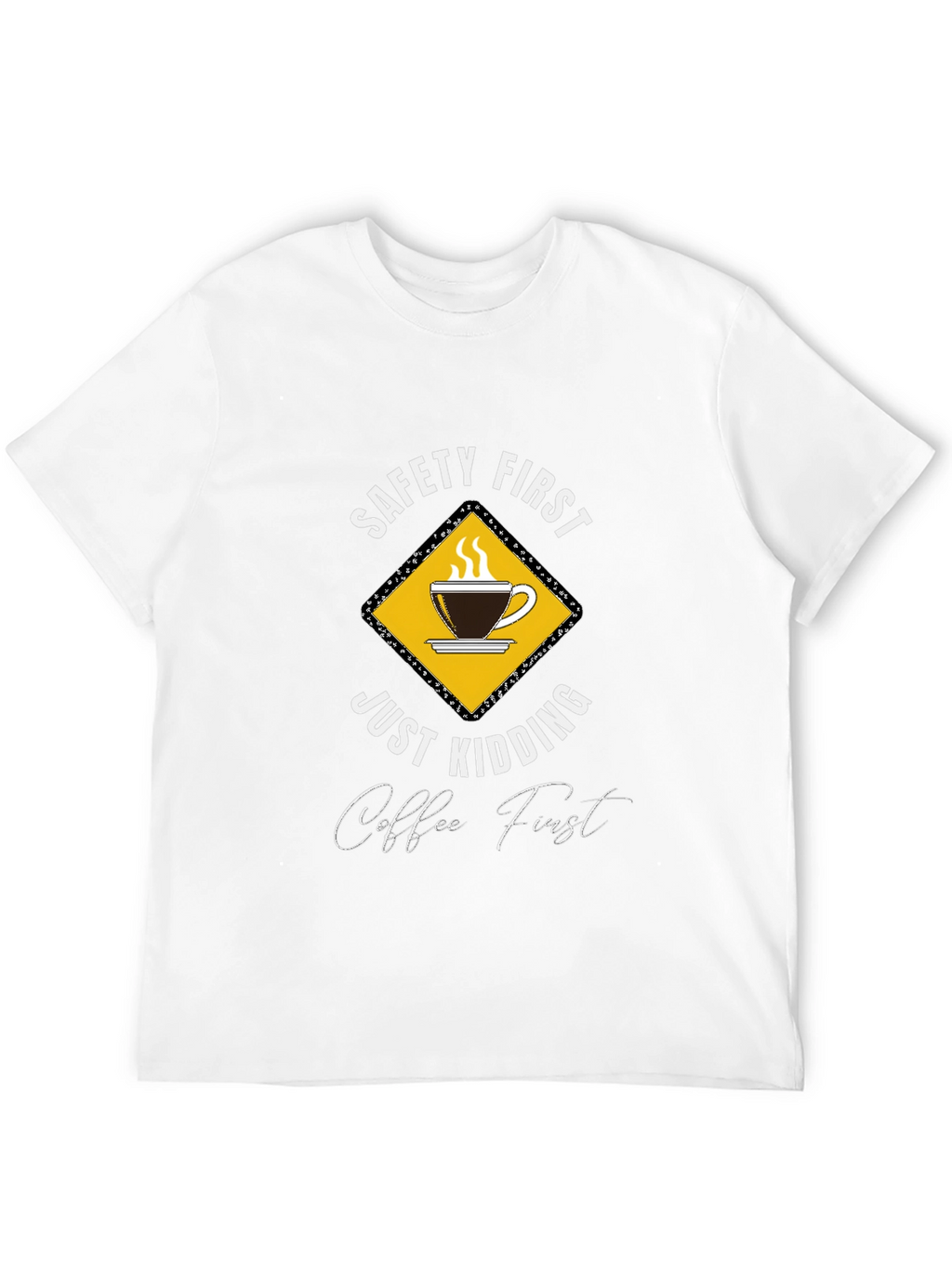 Funny Coffee First Graphic T-Shirt