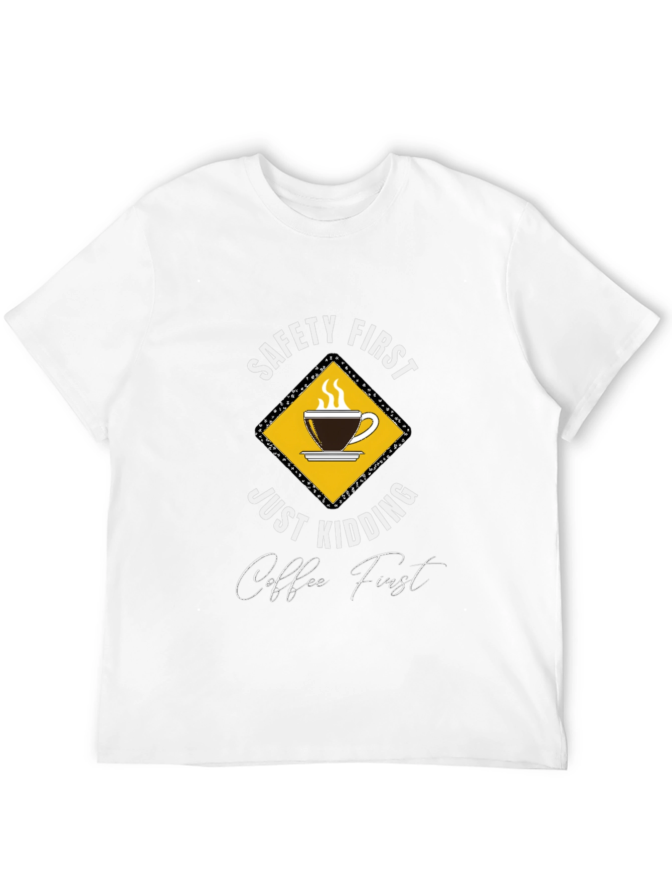 Funny Coffee First Graphic T-Shirt