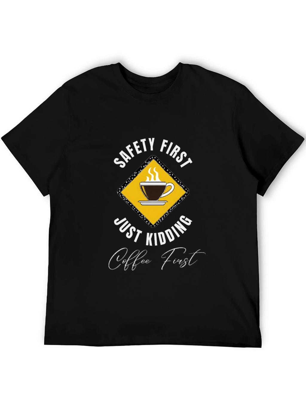 Funny Coffee First Graphic T-Shirt