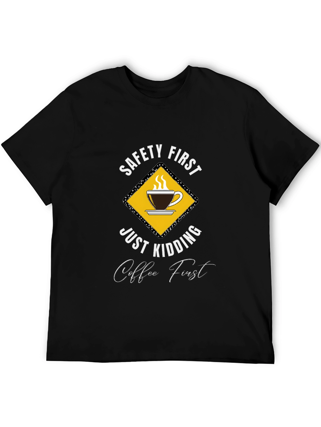 Funny Coffee First Graphic T-Shirt