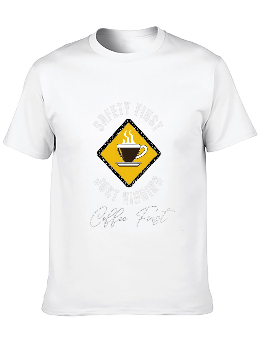 Funny Coffee First Graphic T-Shirt