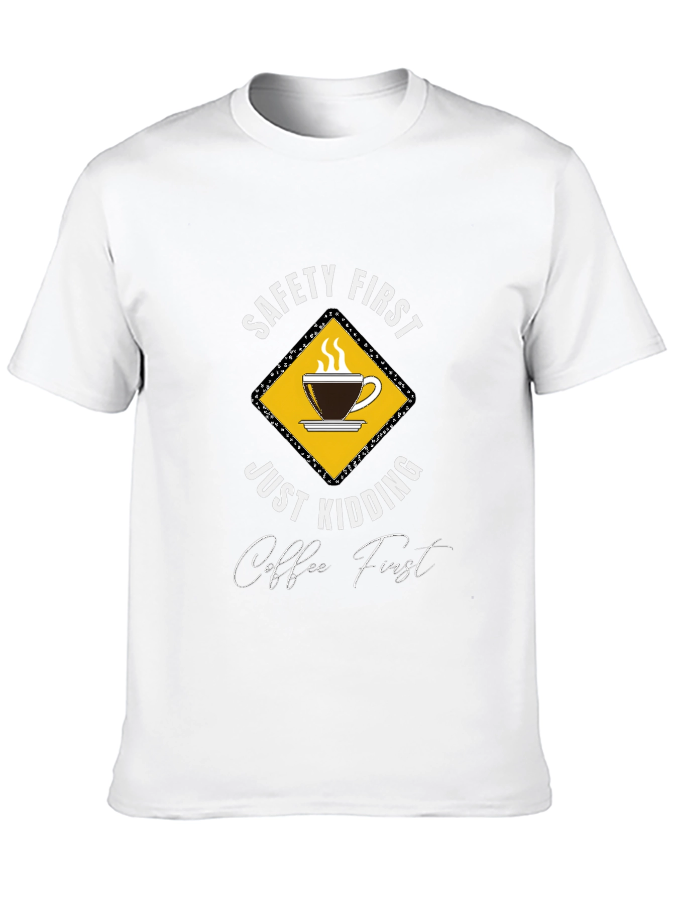 Funny Coffee First Graphic T-Shirt