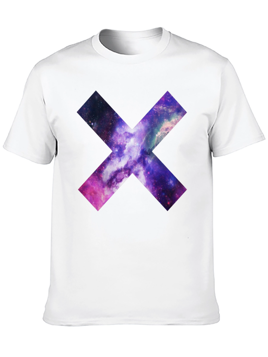 Galaxy Cross Graphic T-Shirt - Black Cotton Tee