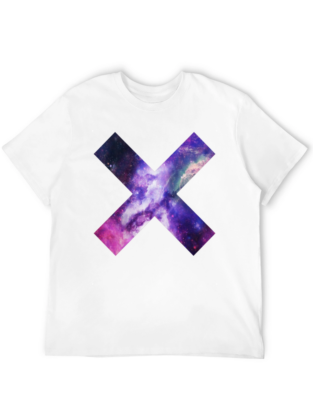 Galaxy Cross Graphic T-Shirt - Black Cotton Tee