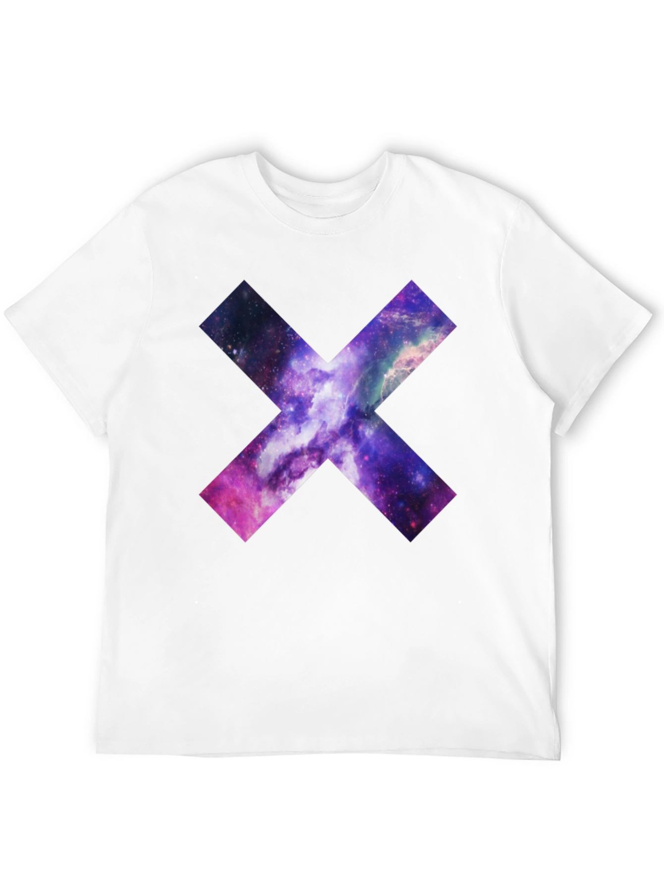 Galaxy Cross Graphic T-Shirt - Black Cotton Tee