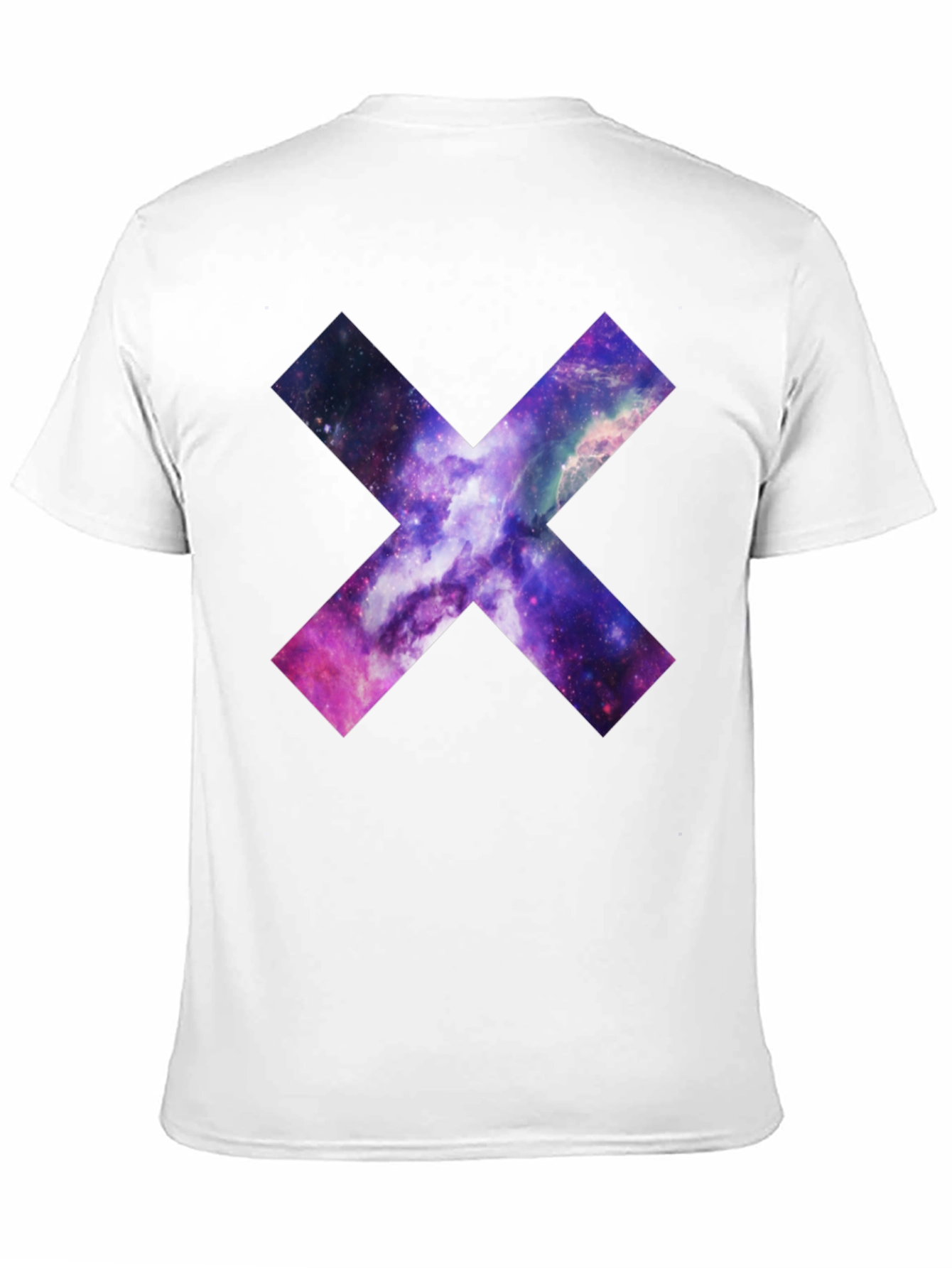 Galaxy Cross Graphic T-Shirt - Black Cotton Tee
