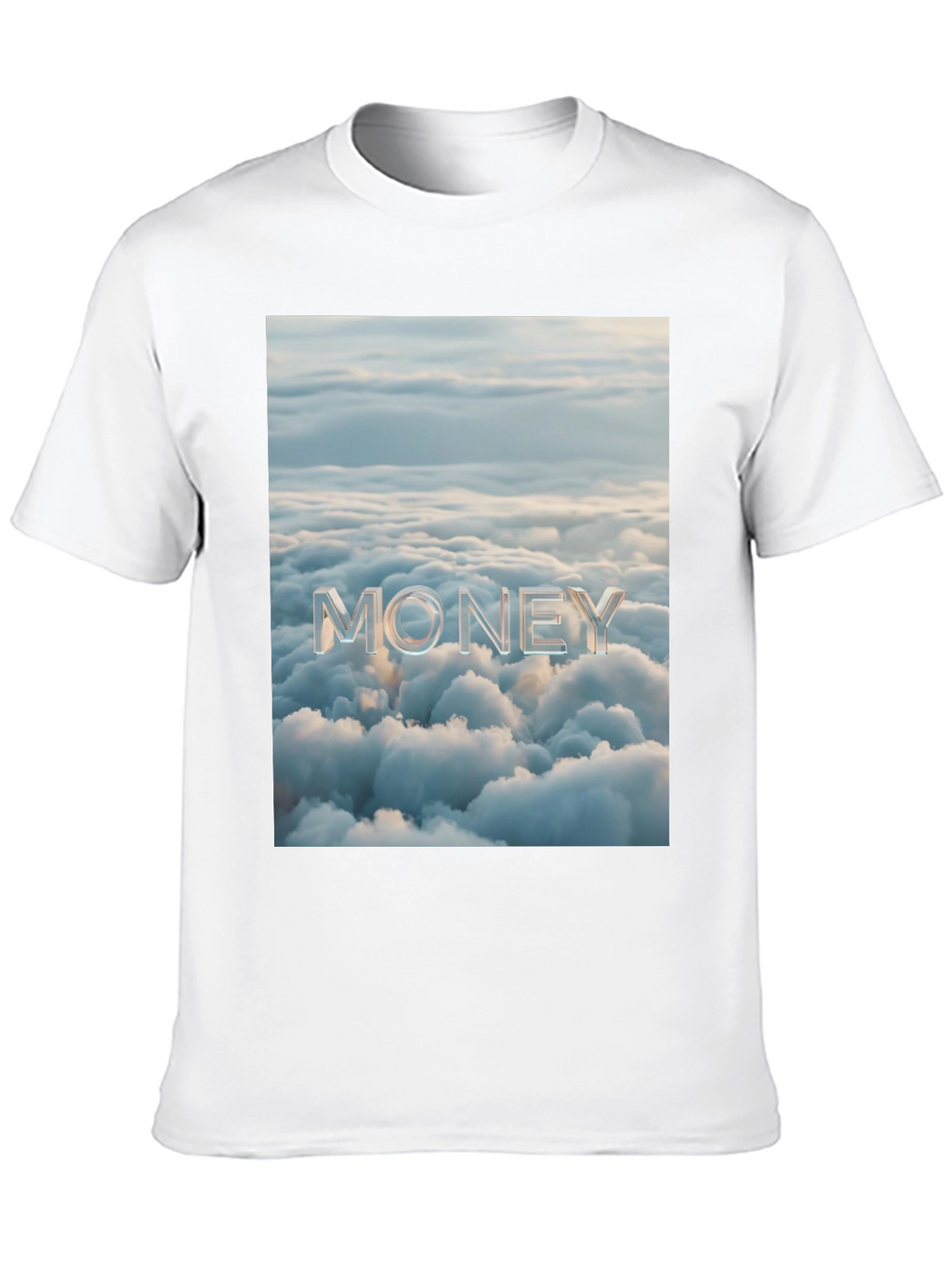 Money Clouds Black Graphic Tee Shirt