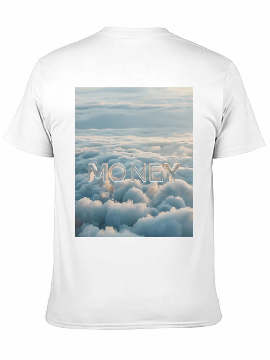 Money Clouds Black Graphic Tee Shirt