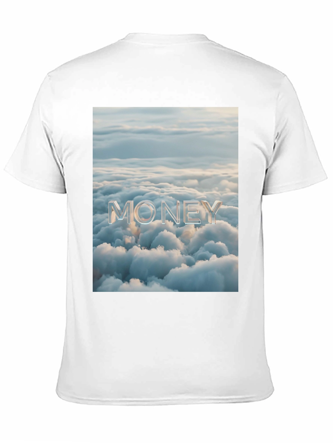 Money Clouds Black Graphic Tee Shirt