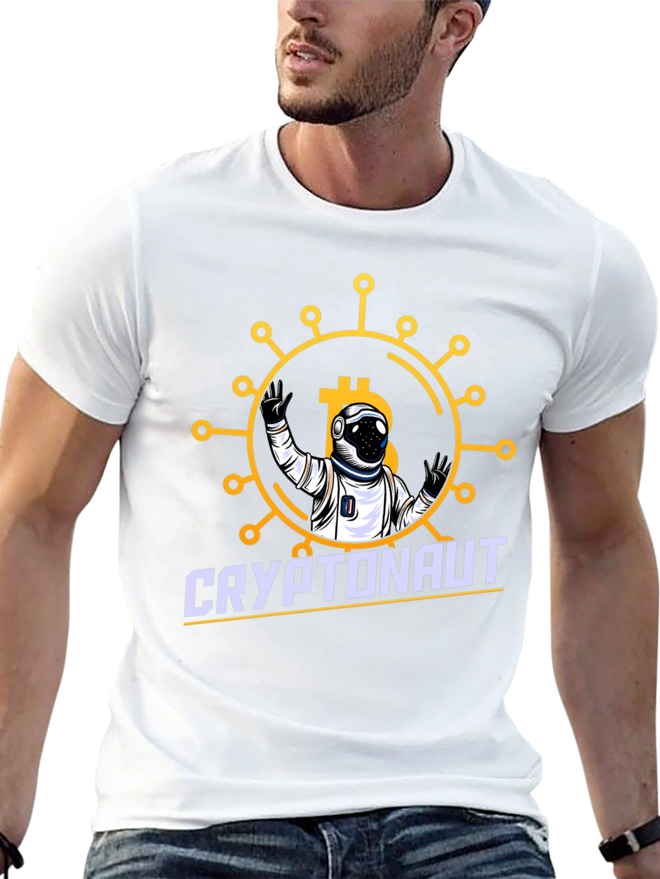 Cryptonaut Bitcoin Graphic Tee