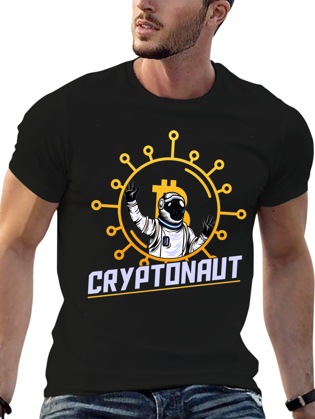 Cryptonaut Bitcoin Graphic Tee