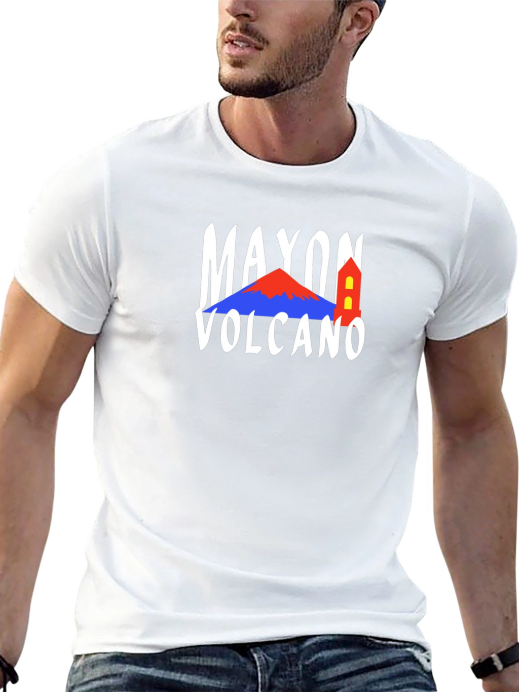 Mayon Volcano T-Shirt - Black Graphic Tee