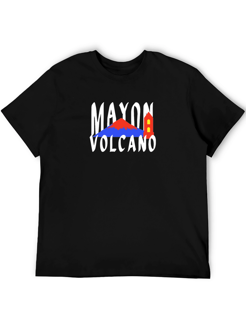 Mayon Volcano T-Shirt - Black Graphic Tee