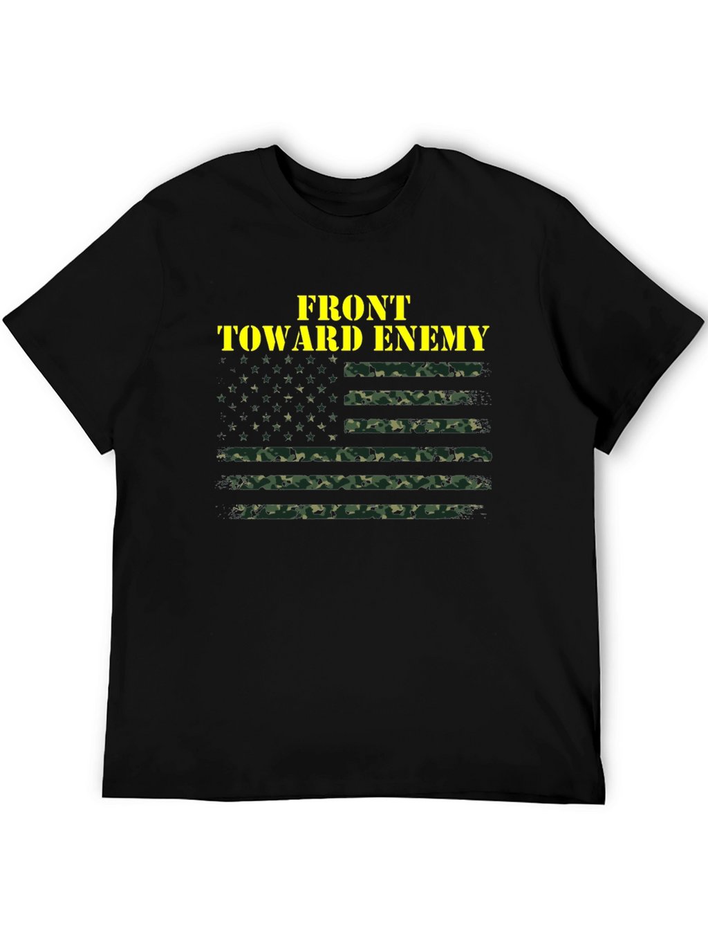 Front Toward Enemy Camo Flag T-Shirt