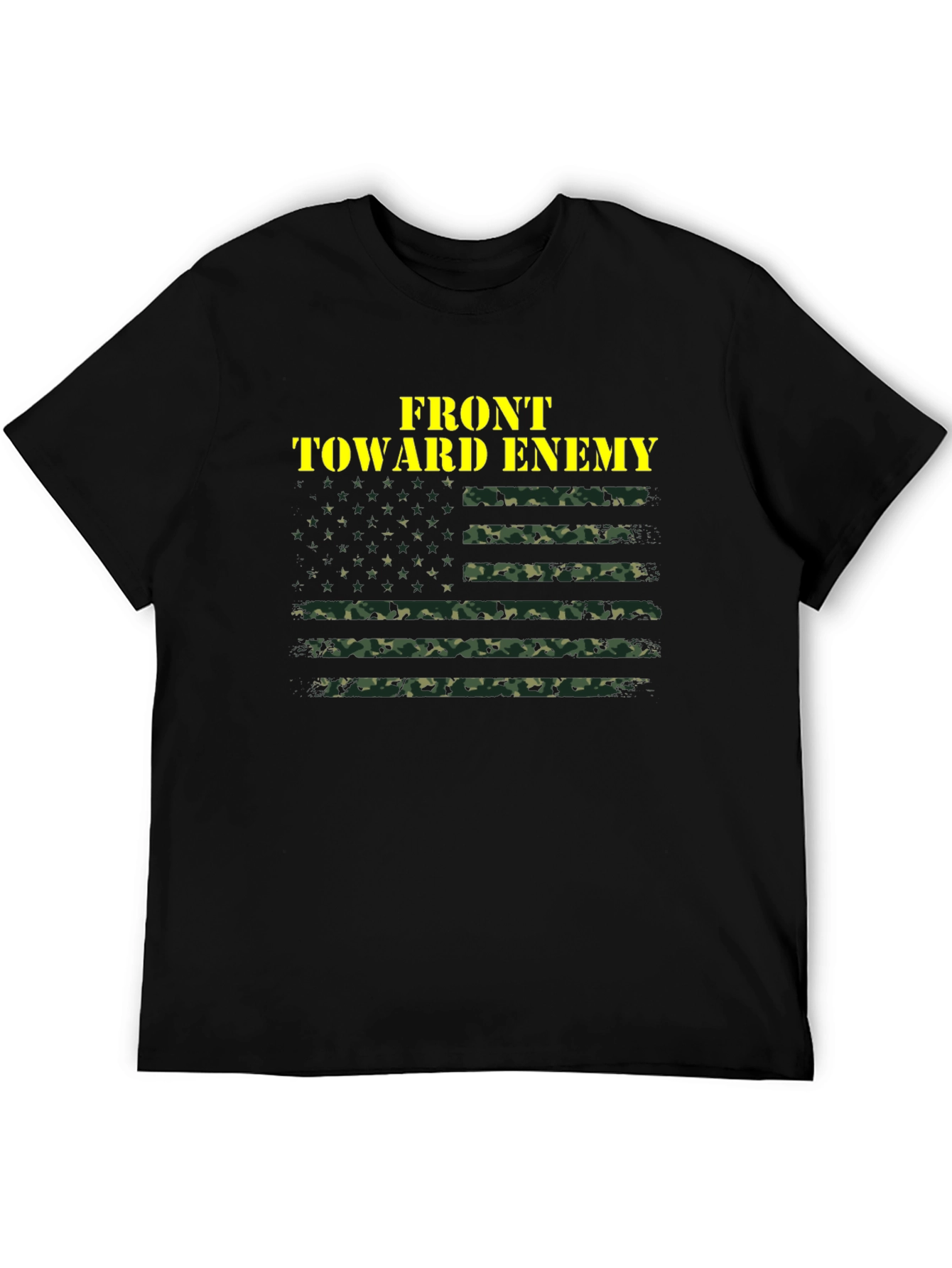 Front Toward Enemy Camo Flag T-Shirt