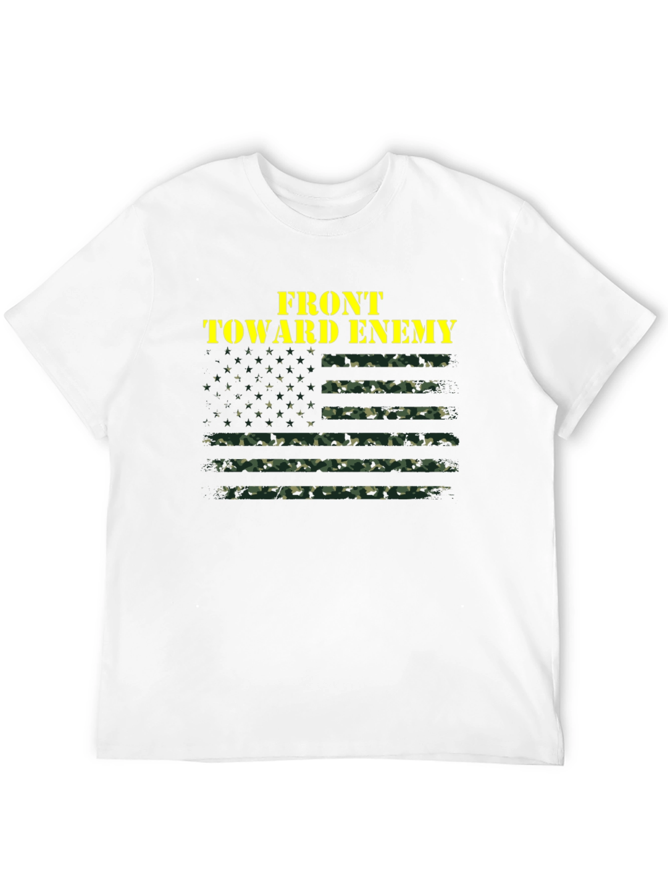 Front Toward Enemy Camo Flag T-Shirt