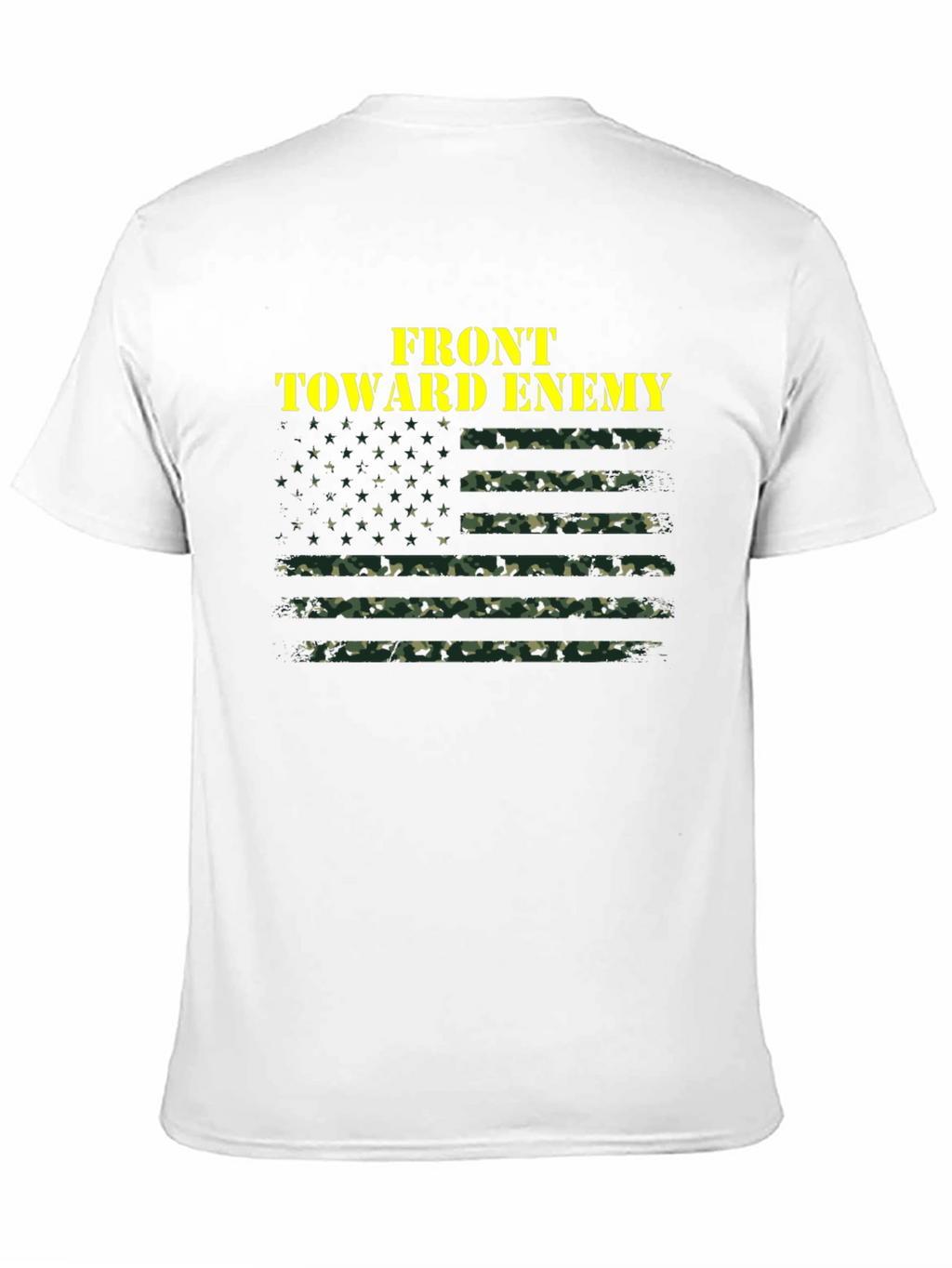 Front Toward Enemy Camo Flag T-Shirt