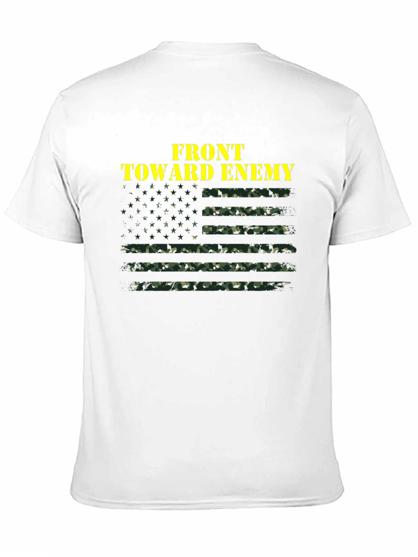 Front Toward Enemy Camo Flag T-Shirt