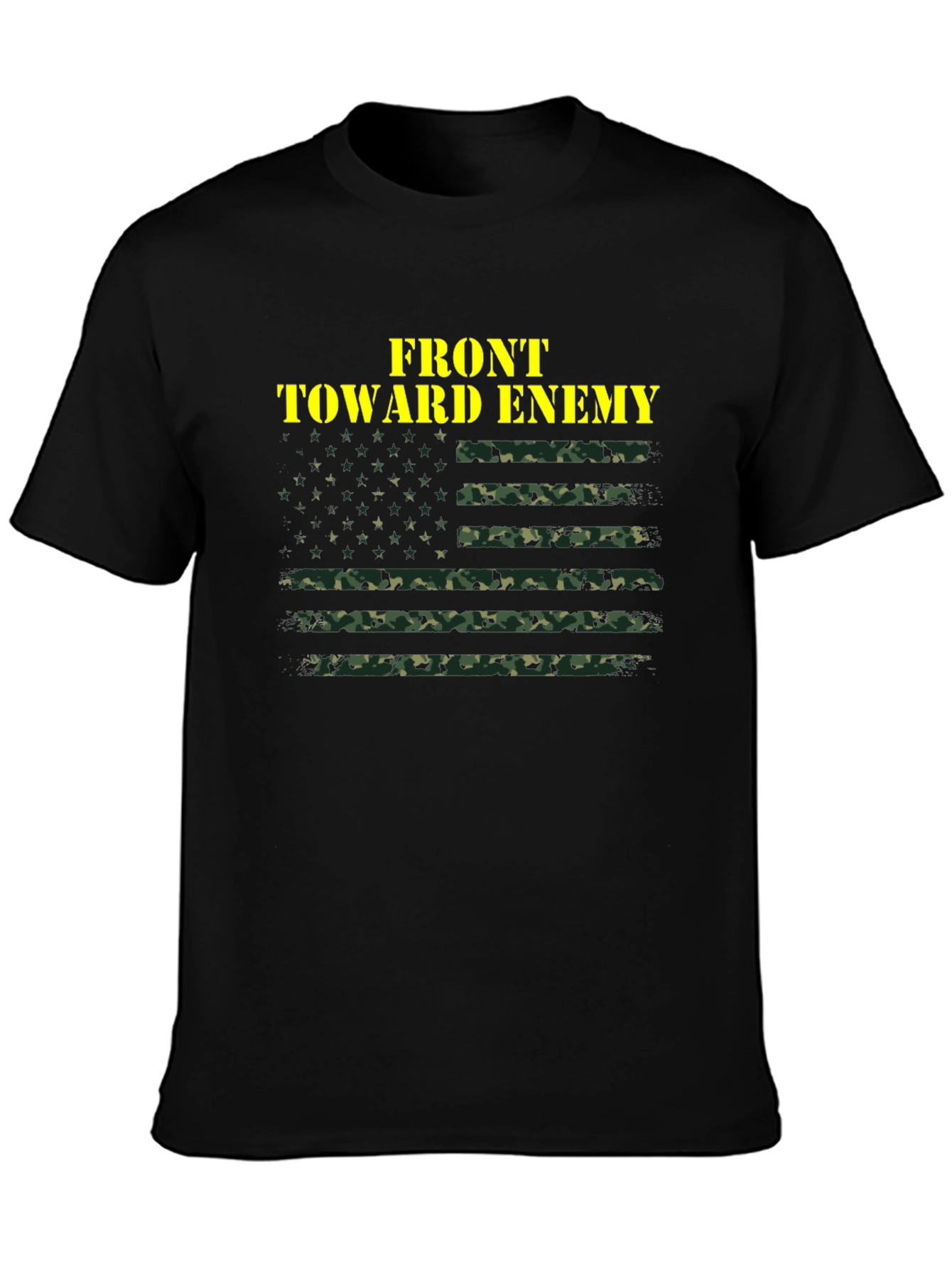 Front Toward Enemy Camo Flag T-Shirt