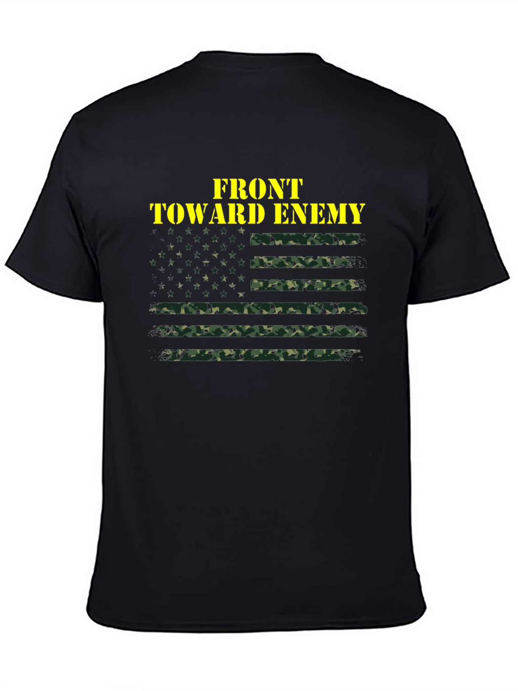Front Toward Enemy Camo Flag T-Shirt